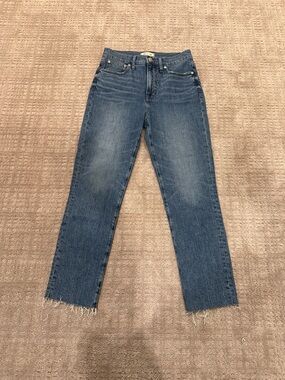 Madewell Perfect Vintage Straight Leg Jeans - Medium Blue